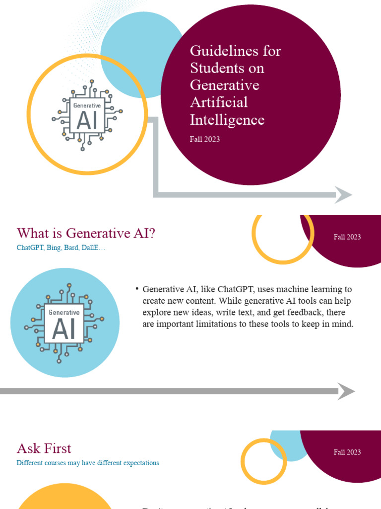 Guidelines for Using Generative AI | PDF | Artificial Intelligence ...