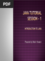 001 - Introduction To Java