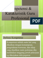 Kompetensi & Karakteristik Guru Profesional