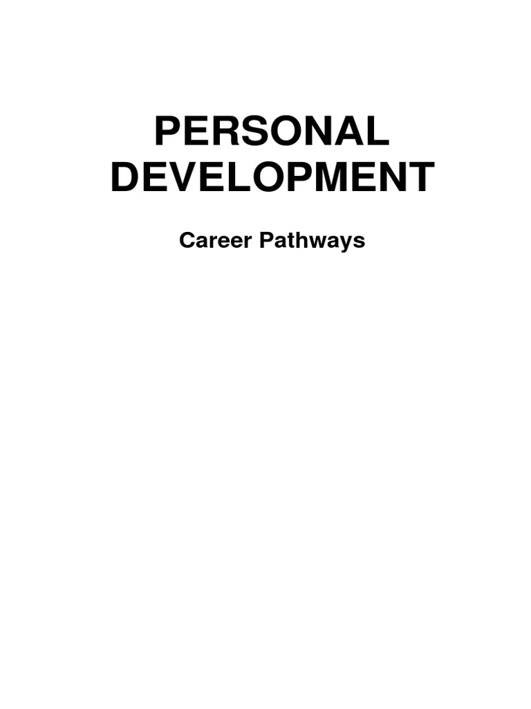 Career Pathways Pdf Choice Experience