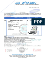 Cotización Epson DS-530, MP