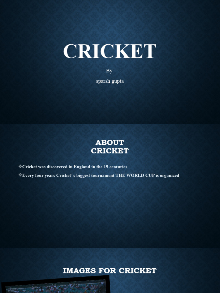 Cricket | PDF | Social Science | Home & Garden