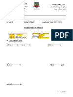 Final Revision Worksheet 3