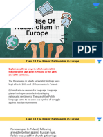 Rise of Nationalism in Europe Pyq