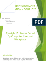 Presentation For 'Eyesight Problems Faced by Computer Users at Workplace'