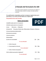 Cuestionario para El Formulario DS-160