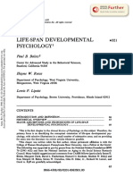 Baltes Et Al 2003 Life Span Developmental Psychology