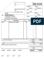 Sales Invoice: PT. Gala Jaya Banjarmasin