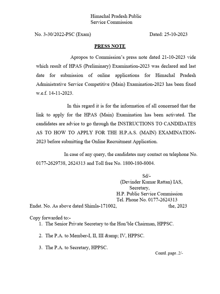 Press Note | PDF
