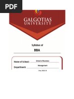 Course Book BBA 2022-25 Revised