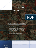 Quản Trị Học: Gvhd: Ths. Phạm Thị Diễm