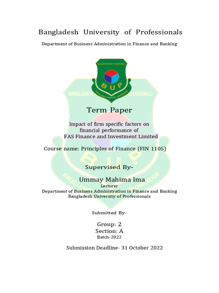 Financial Performance of FAS Finance | PDF | Investing | Equity (Finance)