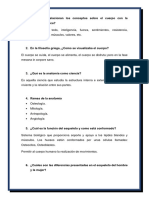 Cuestionario Anatomia Humana Educacicón Física