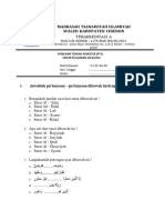 SOAL PTSBTQ KELAS 9C DAN 9D Smester 2