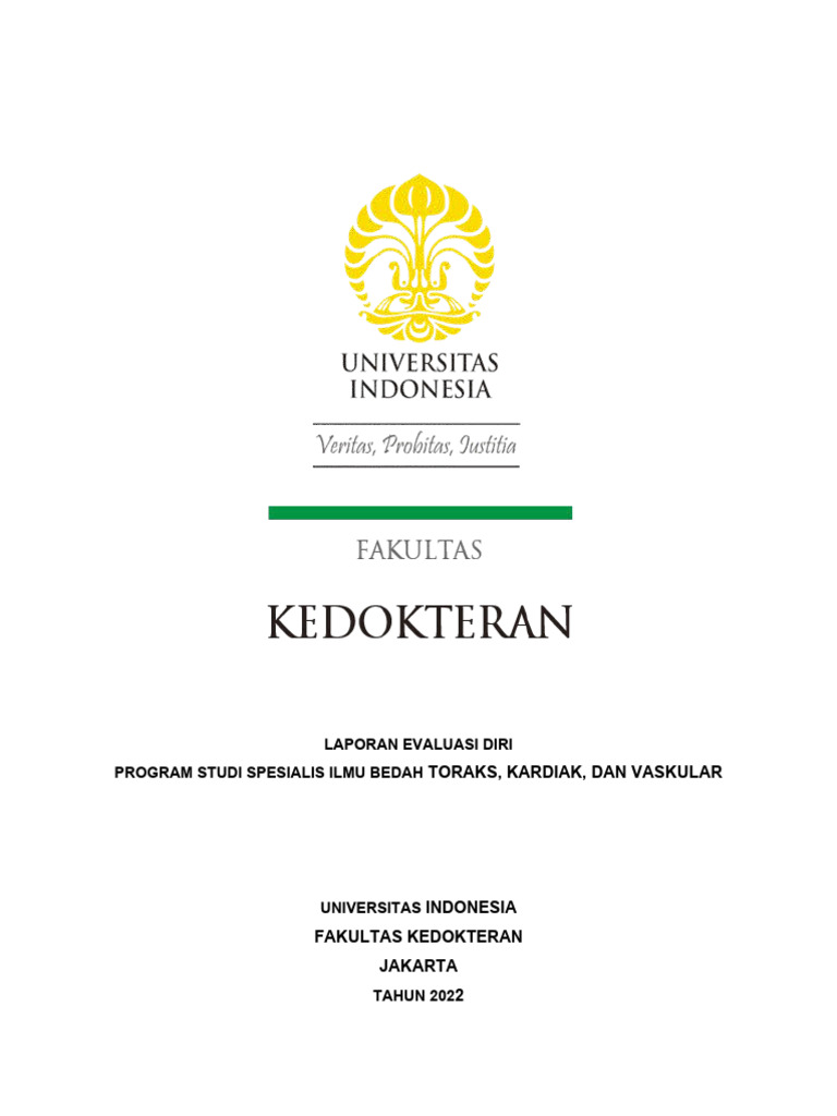 Evaluasi Diri Program Studi BTKV UI | PDF