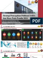 Strategi Pencegahan Politisasi Sara Dan Hoax Pada Pemilu 2024