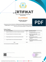 Sertifikat DraROMLAH SDN3SUMBEREJO