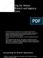 Accounting For Home Office, Branch and Agency