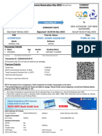 Avadh Assam Exp Third Ac (3A) : Current Booking Electronic Reservation Slip (ERS) Current Booking