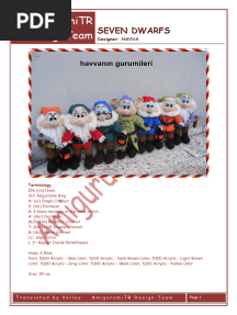 SevenDwarfs AmigurumiTRDesignTeam