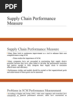 Supply Chain Performance Measure