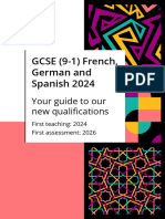 2024 MFL Gcse Qualification at A Glance