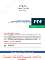 Mass Transfer-Lecture 1-Diffusion
