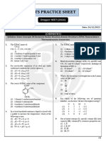 AITS - 02 - Chemistry Practice Sheet