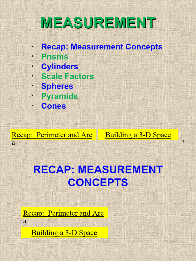 Measurement | PDF | Teaching Methods & Materials | Science & Mathematics