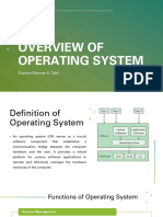 Overview of Operating System