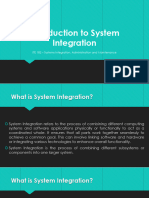 Introduction To System Integration