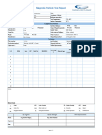 Magnetic-Particle Test Report: Equipment & Particles