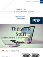 GERMB210 Tutorials - Stage 2 Essay Writing (FULL)