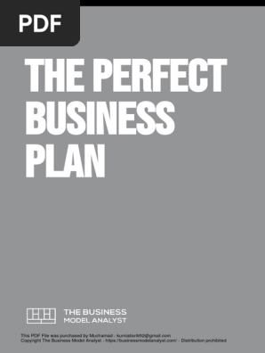 The Perfect Business Plan gftkhw