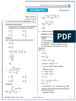 Maths JEE Mains 2024 Question Papers With Answer Key PDF