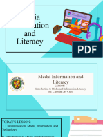 Media Literacy Education Presentation Lesson 1 Students