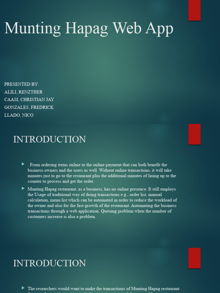 Munting Hapag Web App Development Guide | PDF | Websites | World Wide Web