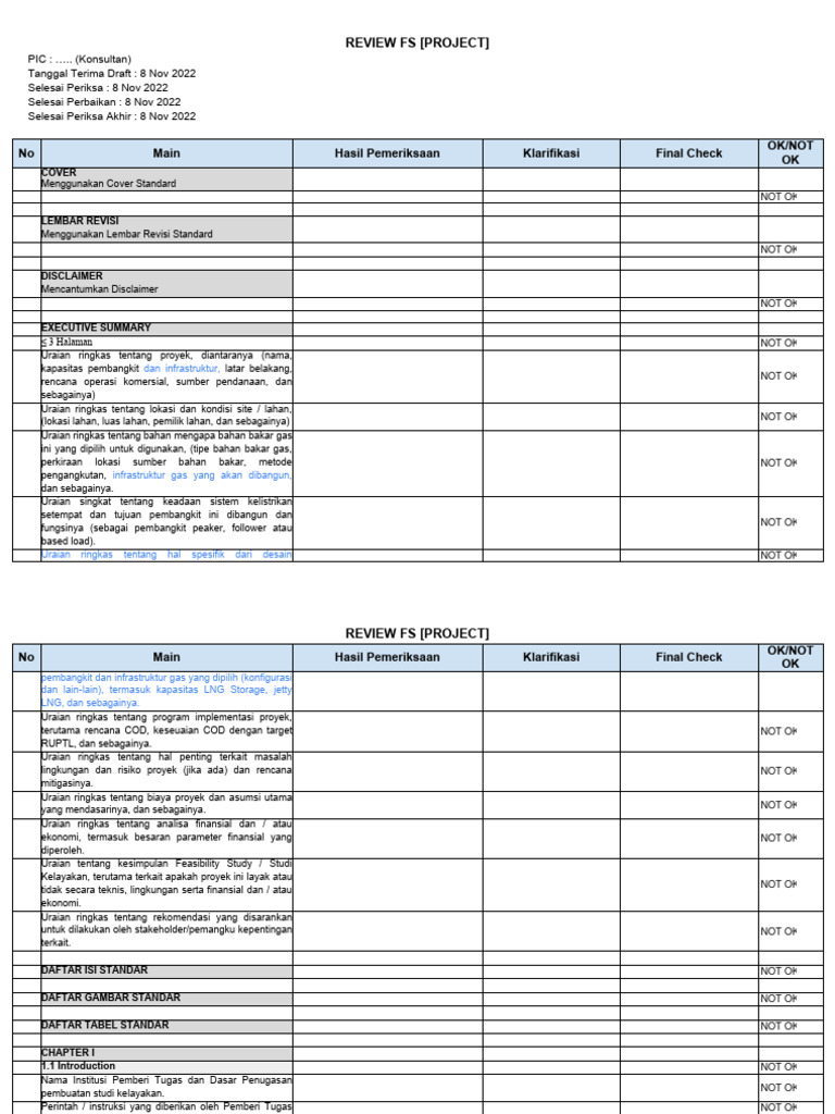 Tinjauan Studi Kelayakan Proyek FS | PDF | Teknologi & Rekayasa
