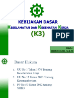 Dasar-Dan Kebijakan K3