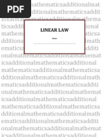 Linear Law