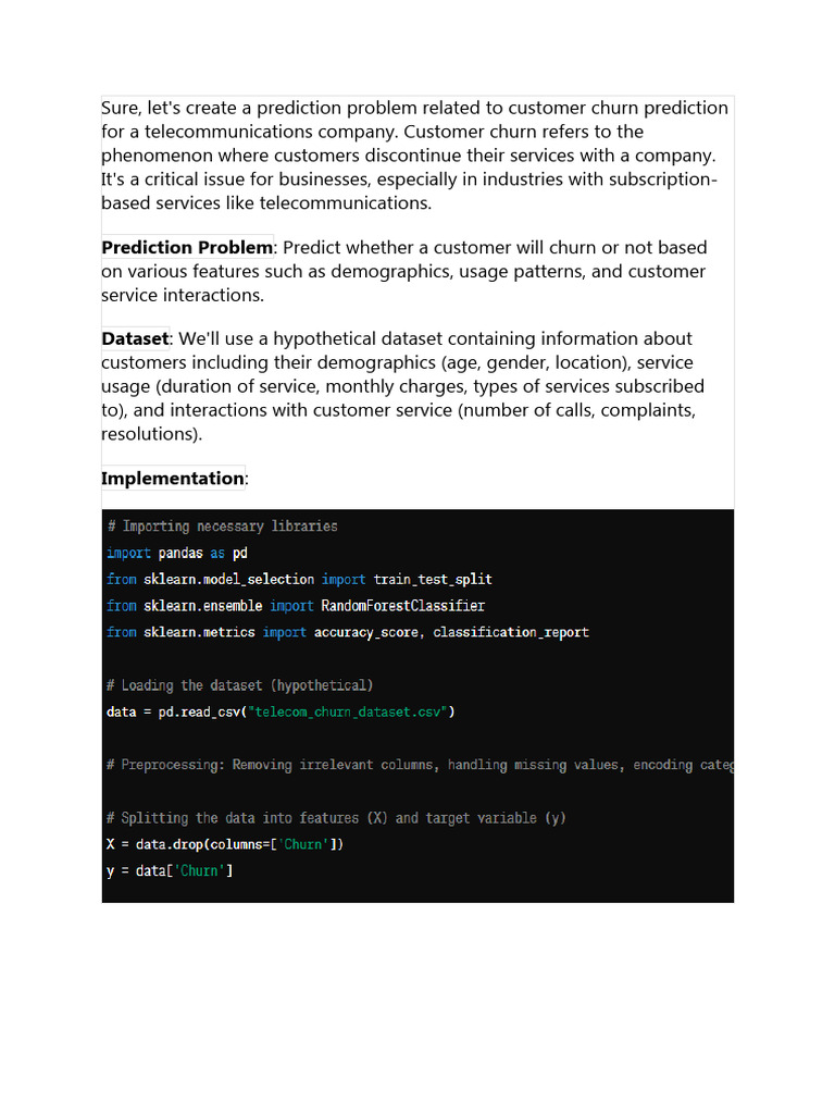 Customer Churn Prediction In Telecom Pdf Statistical Classification