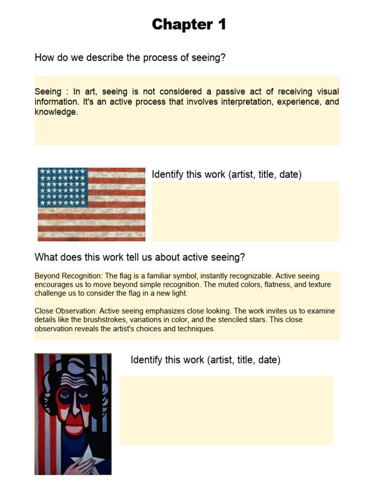 Chapter 1 Notesheet - Docx Solved | PDF | Composition (Visual Arts ...