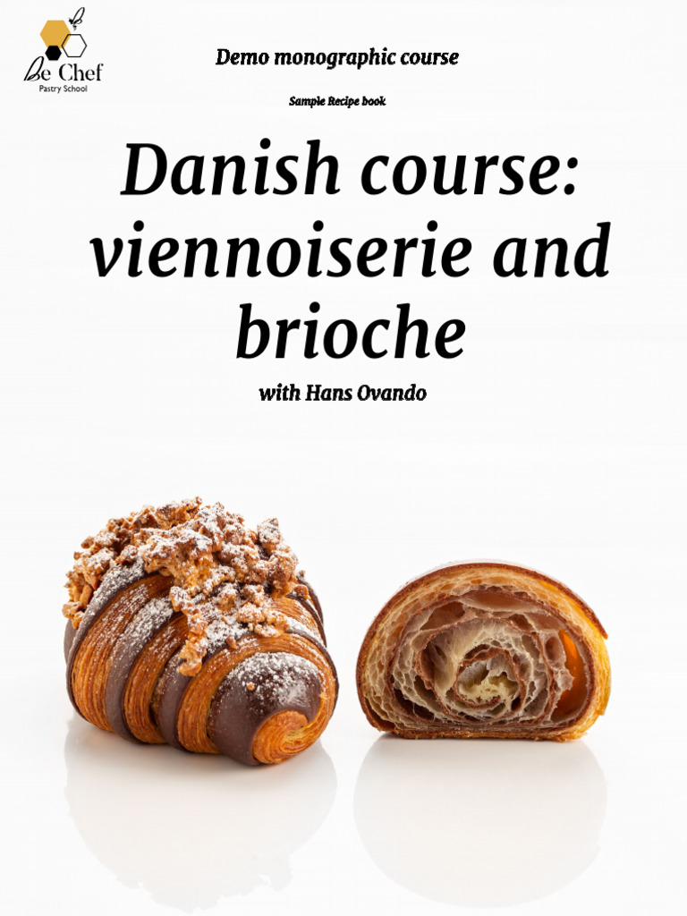 Demo Danish Course: Viennoiserie & Brioche | PDF | Dough | Yeast