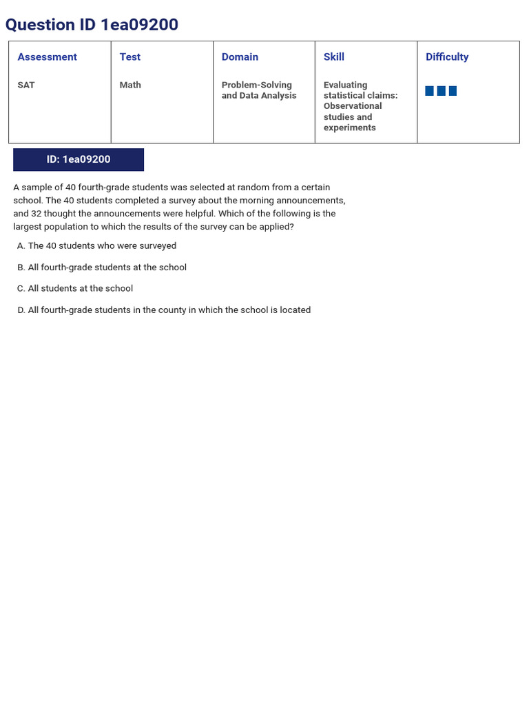 Problem-Solving and Data Analysis-Evaluating Statistical Claims ...