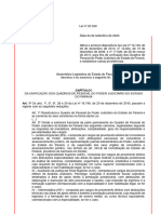 Lei 20.329 de 2020 - Unificação Dos Quadros