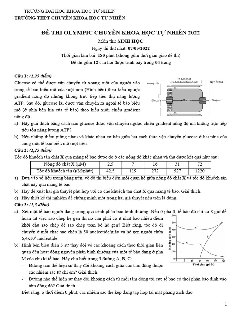 KHTN 2022 Ngày 1 Đề | PDF