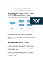 Parts of Speech Tagging HMM