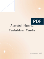 Panduan Asmâul Husnâ Tadabbur Cards