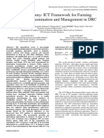 Digital Economy: ICT Framework For Farming Information Dissemination and Management in DRC