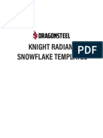 Dragonsteel Knight Radiant Snowflake Patterns